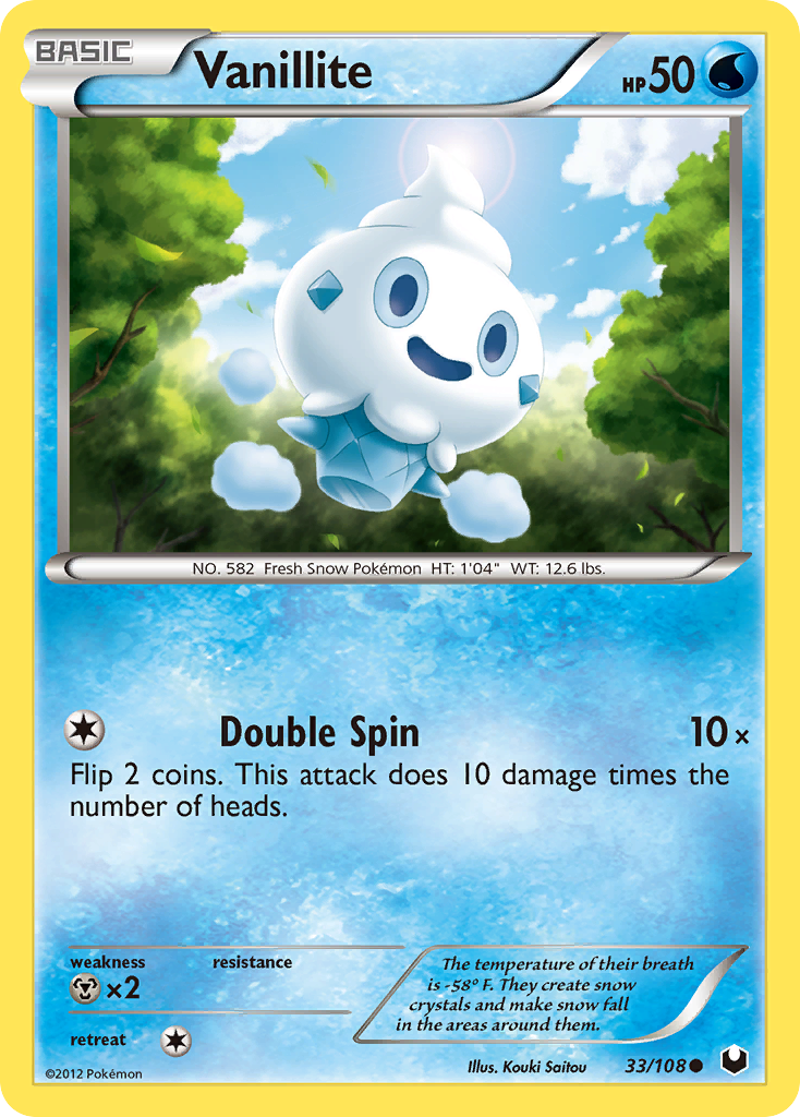 Vanillite (33/108) [Black & White: Dark Explorers] - Comfy Hobbies