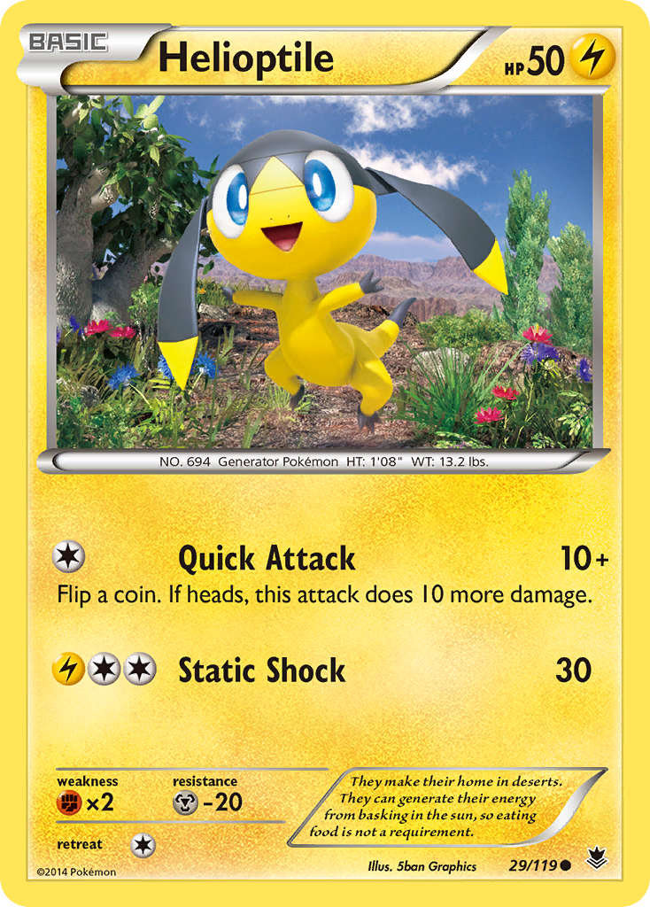 Helioptile (29/119) [XY: Phantom Forces] - Comfy Hobbies