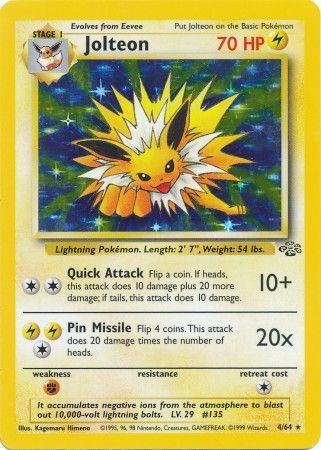 Jolteon (4/64) [Jungle Unlimited] - Comfy Hobbies