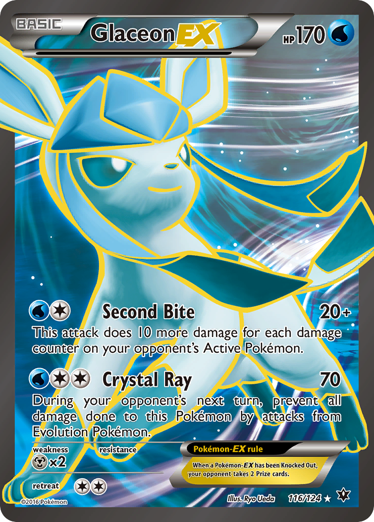 Glaceon EX (116/124) [XY: Fates Collide] - Comfy Hobbies