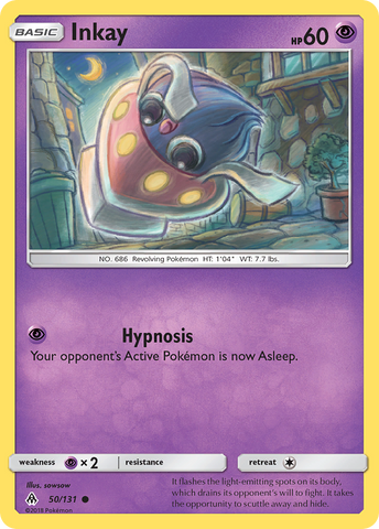 Inkay (50/131) [Sun & Moon: Forbidden Light] - Comfy Hobbies