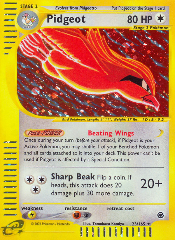 Pidgeot (23/165) [Expedition: Base Set] - Comfy Hobbies
