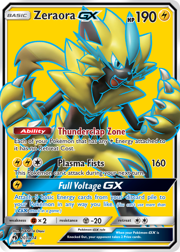 Zeraora GX (201/214) [Sun & Moon: Lost Thunder] - Comfy Hobbies