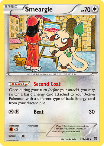 Smeargle (123/162) [XY: BREAKthrough] - Comfy Hobbies