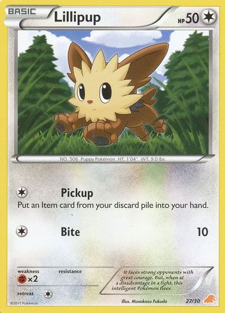 Lillipup (27/30) [Black & White: Trainer Kit - Excadrill] - Comfy Hobbies