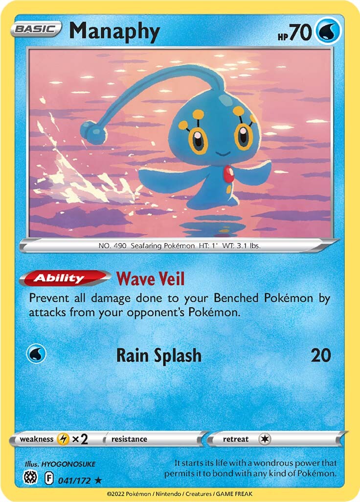 Manaphy (041/172) [Sword & Shield: Brilliant Stars] - Comfy Hobbies