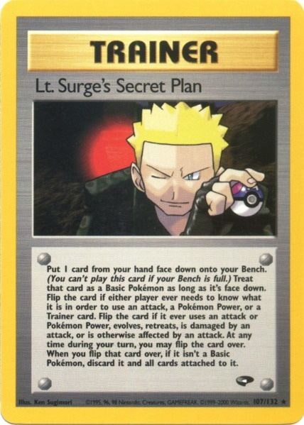 Lt. Surge's Secret Plan (107/132) [Gym Challenge Unlimited] - Comfy Hobbies