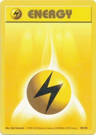 Lightning Energy (100/102) [Base Set Unlimited] - Comfy Hobbies