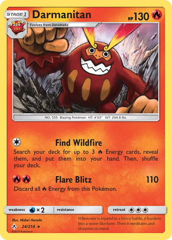 Darmanitan (24/214) [Sun & Moon: Unbroken Bonds] - Comfy Hobbies