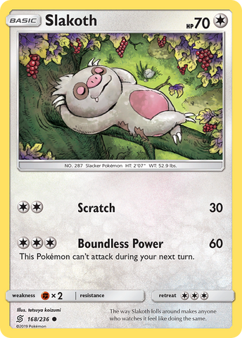 Slakoth (168/236) [Sun & Moon: Unified Minds] - Comfy Hobbies