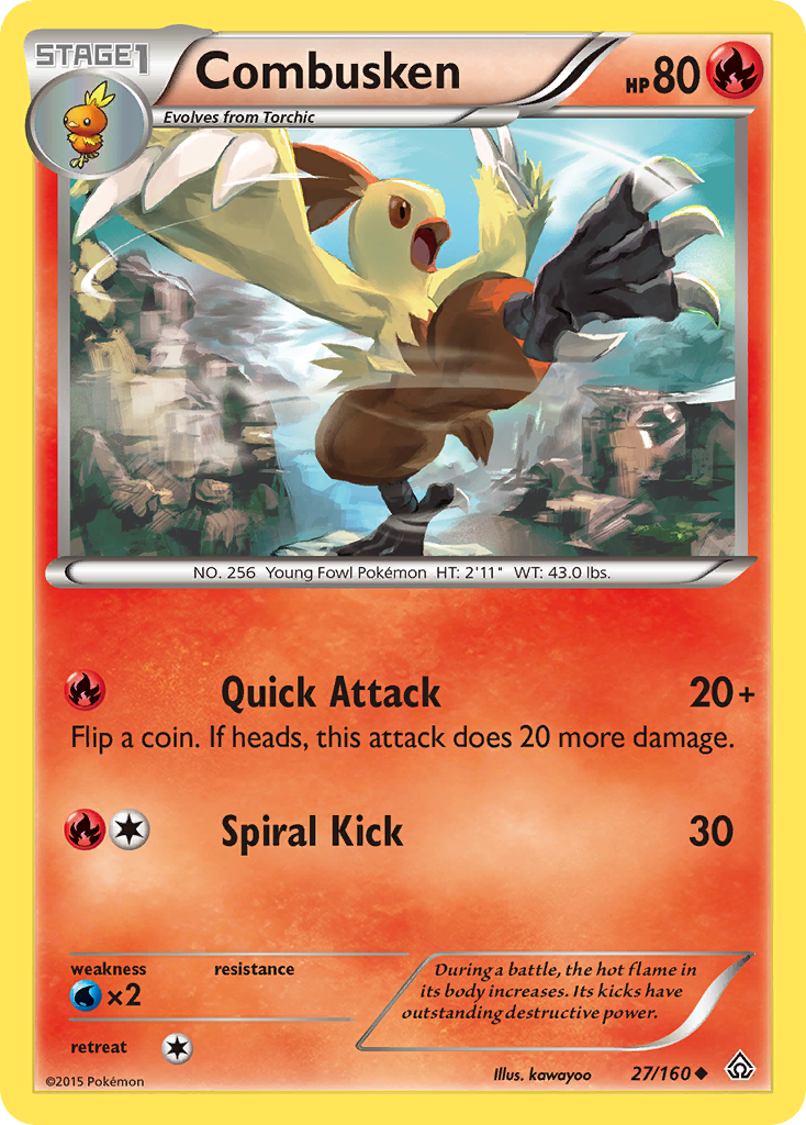 Combusken (27/160) [XY: Primal Clash] - Comfy Hobbies