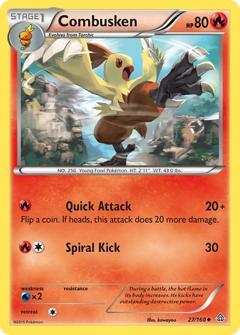 Combusken (27/160) [XY: Primal Clash] - Comfy Hobbies