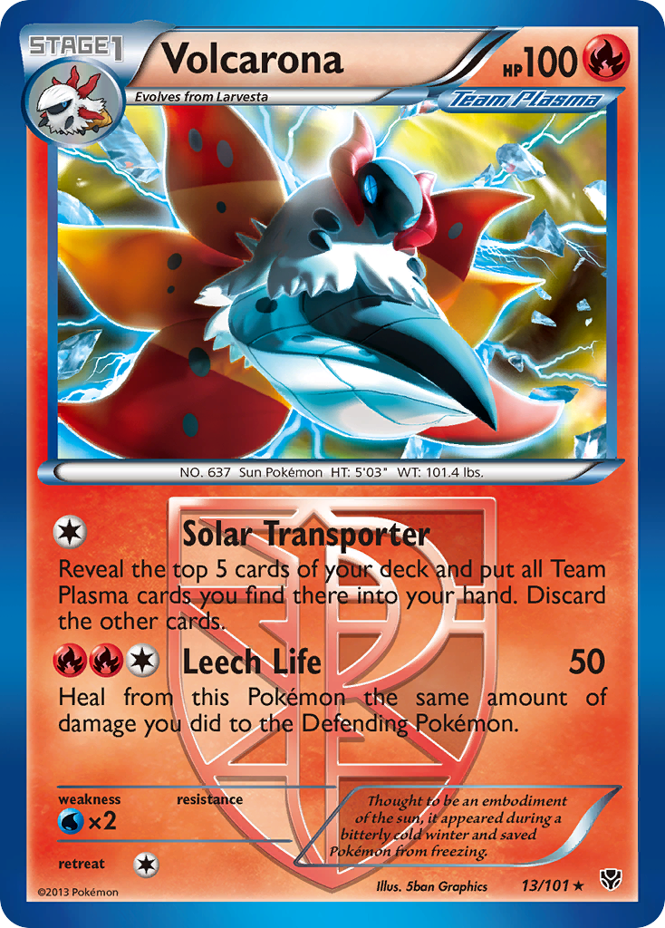 Volcarona (13/101) [Black & White: Plasma Blast] - Comfy Hobbies