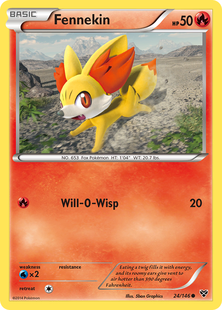Fennekin (24/146) [XY: Base Set] - Comfy Hobbies