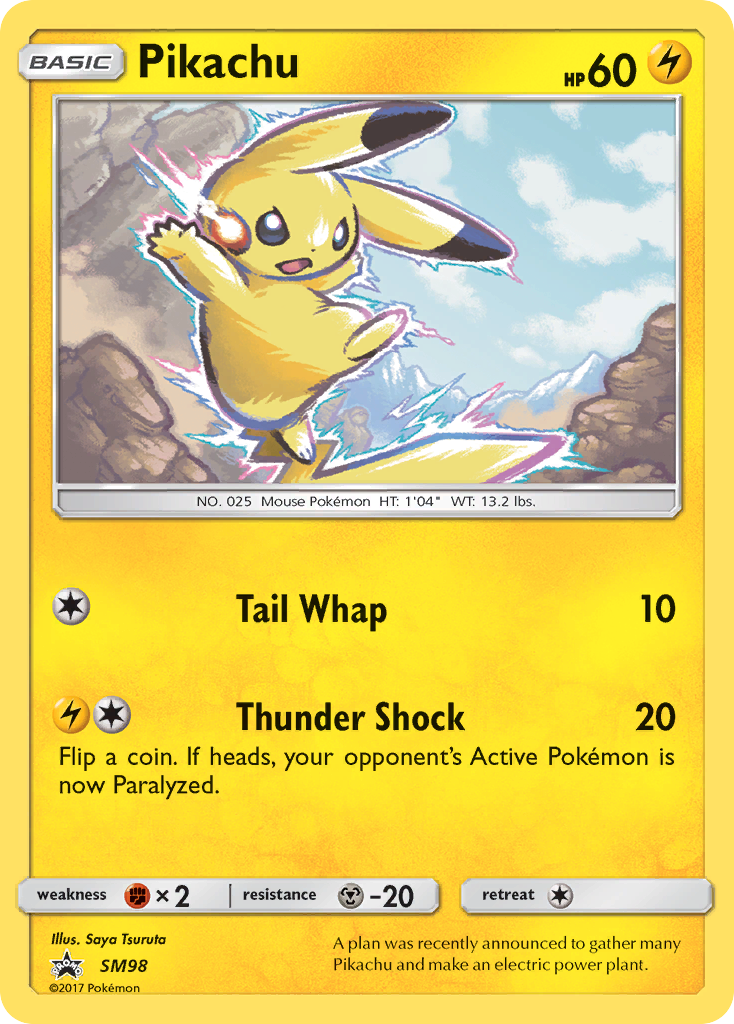 Pikachu (SM98) [Sun & Moon: Black Star Promos] - Comfy Hobbies