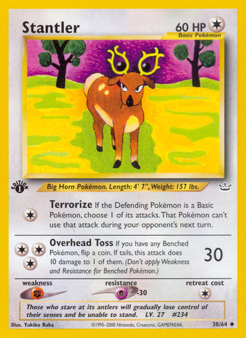 Stantler (38/64) [Neo Revelation 1st Edition] - Comfy Hobbies