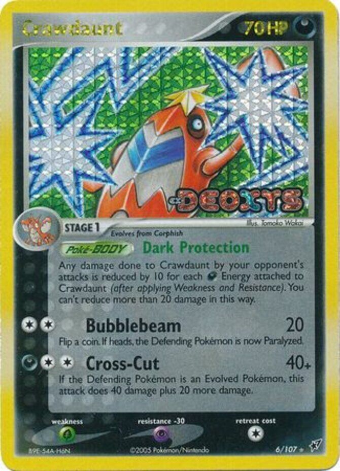 Crawdaunt (6/107) (Stamped) [EX: Deoxys] - Comfy Hobbies