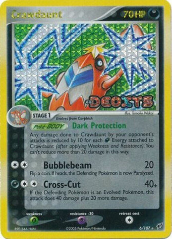 Crawdaunt (6/107) (Stamped) [EX: Deoxys] - Comfy Hobbies