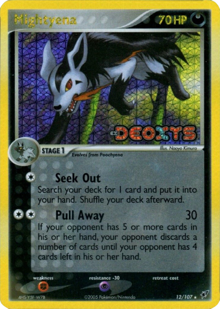 Mightyena (12/107) (Stamped) [EX: Deoxys] - Comfy Hobbies