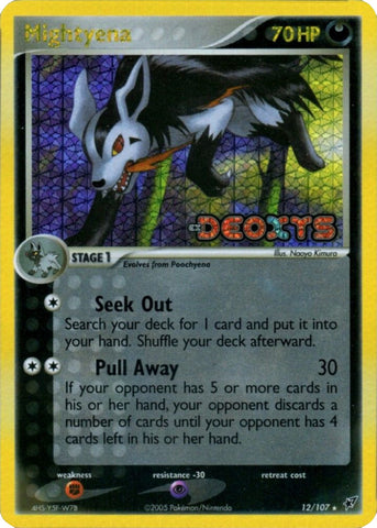 Mightyena (12/107) (Stamped) [EX: Deoxys] - Comfy Hobbies