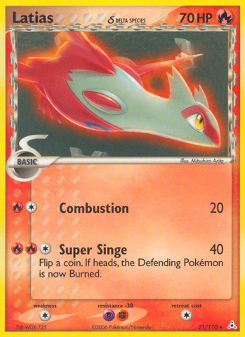 Latias (21/110) (Delta Species) [EX: Holon Phantoms] - Comfy Hobbies