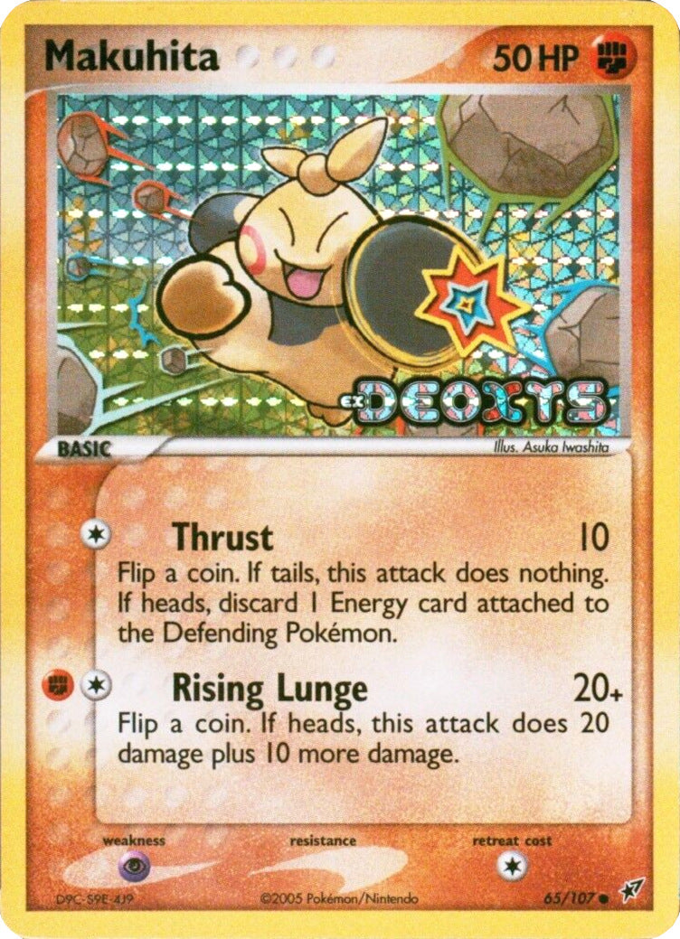 Makuhita (65/107) (Stamped) [EX: Deoxys] - Comfy Hobbies