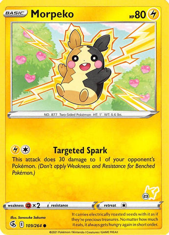 Morpeko (109/264) (Pikachu Stamp #23) [Battle Academy 2022] - Comfy Hobbies