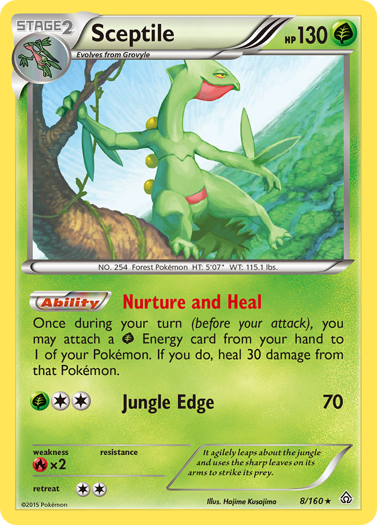 Sceptile (8/160) [XY: Primal Clash] - Comfy Hobbies