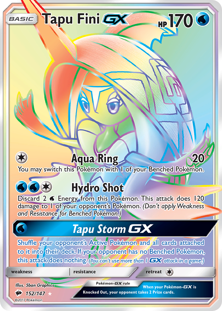 Tapu Fini GX (152/147) [Sun & Moon: Burning Shadows] - Comfy Hobbies