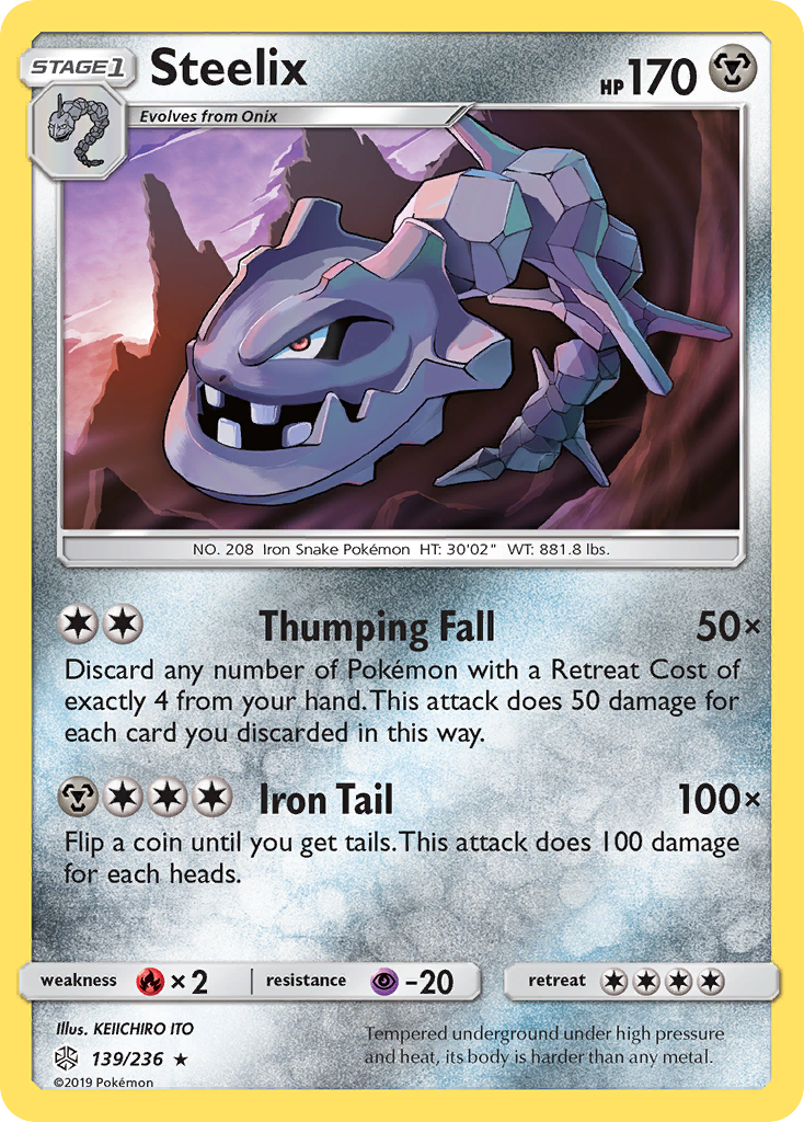 Steelix (139/236) [Sun & Moon: Cosmic Eclipse] - Comfy Hobbies