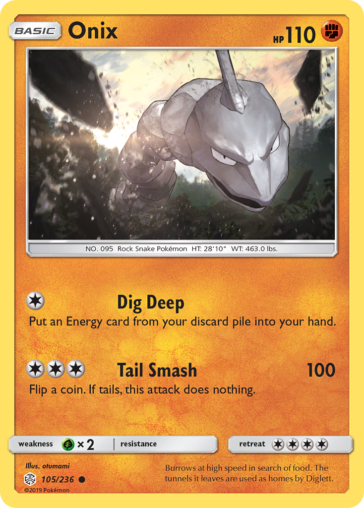 Onix (105/236) [Sun & Moon: Cosmic Eclipse] - Comfy Hobbies