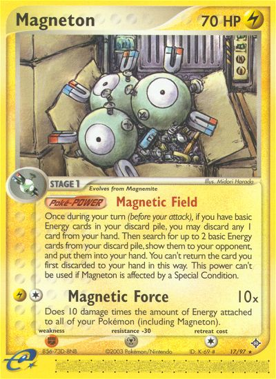 Magneton (17/97) [EX: Dragon] - Comfy Hobbies