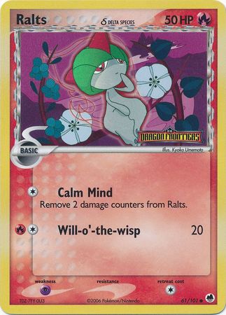 Ralts (61/101) (Delta Species) (Stamped) [EX: Dragon Frontiers] - Comfy Hobbies