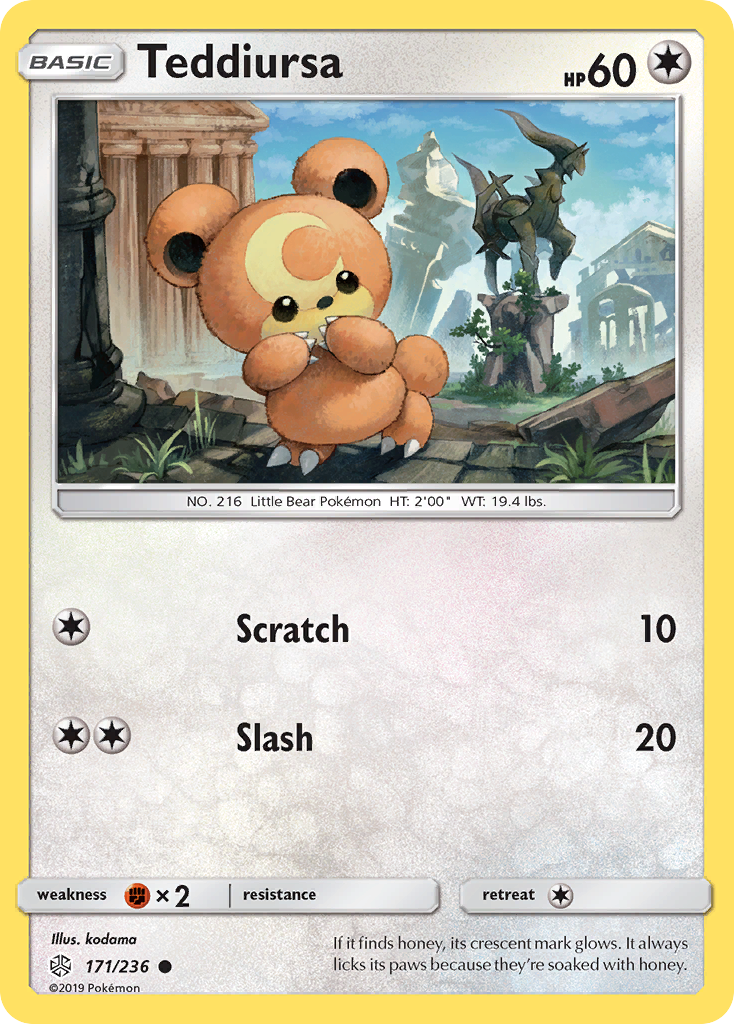 Teddiursa (171/236) [Sun & Moon: Cosmic Eclipse] - Comfy Hobbies