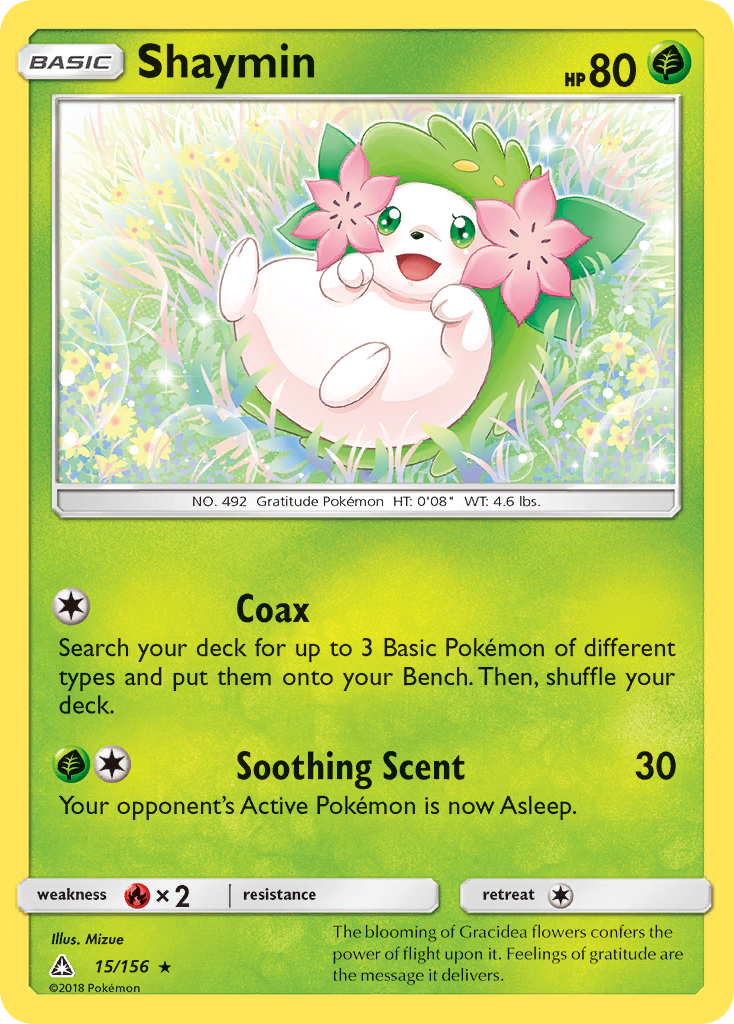 Shaymin (15/156) [Sun & Moon: Ultra Prism] - Comfy Hobbies