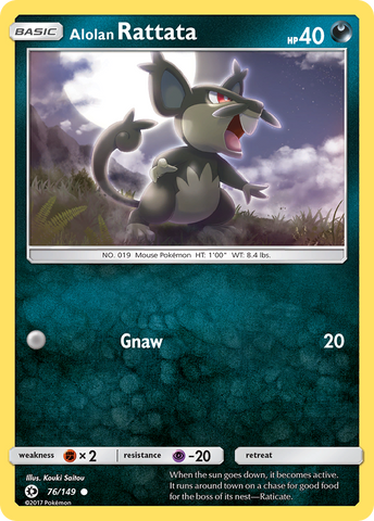 Alolan Rattata (76/149) [Sun & Moon: Base Set] - Comfy Hobbies