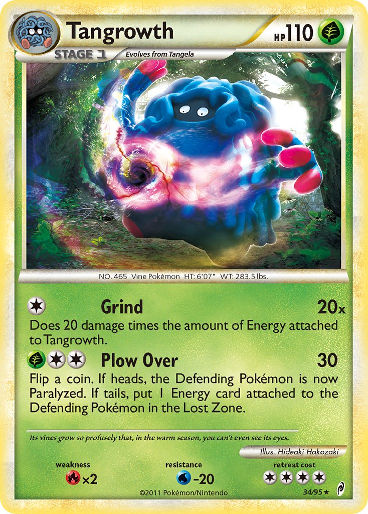 Tangrowth (34/95) (Theme Deck Exclusive) [HeartGold & SoulSilver: Call of Legends] - Comfy Hobbies
