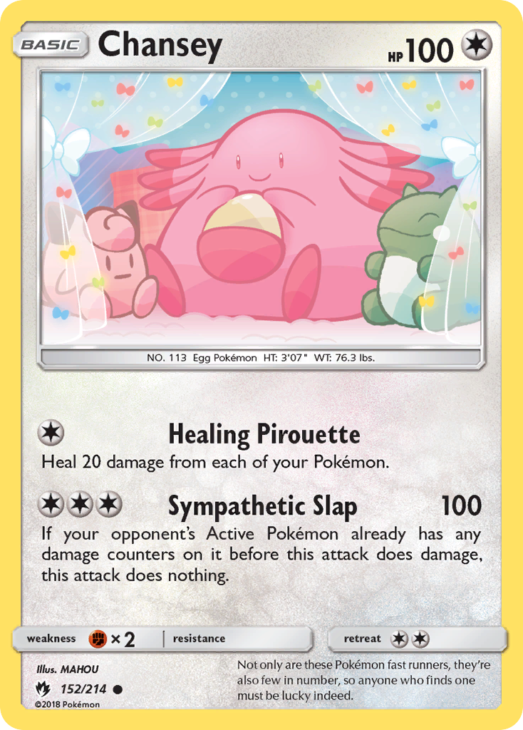 Chansey (152/214) [Sun & Moon: Lost Thunder] - Comfy Hobbies