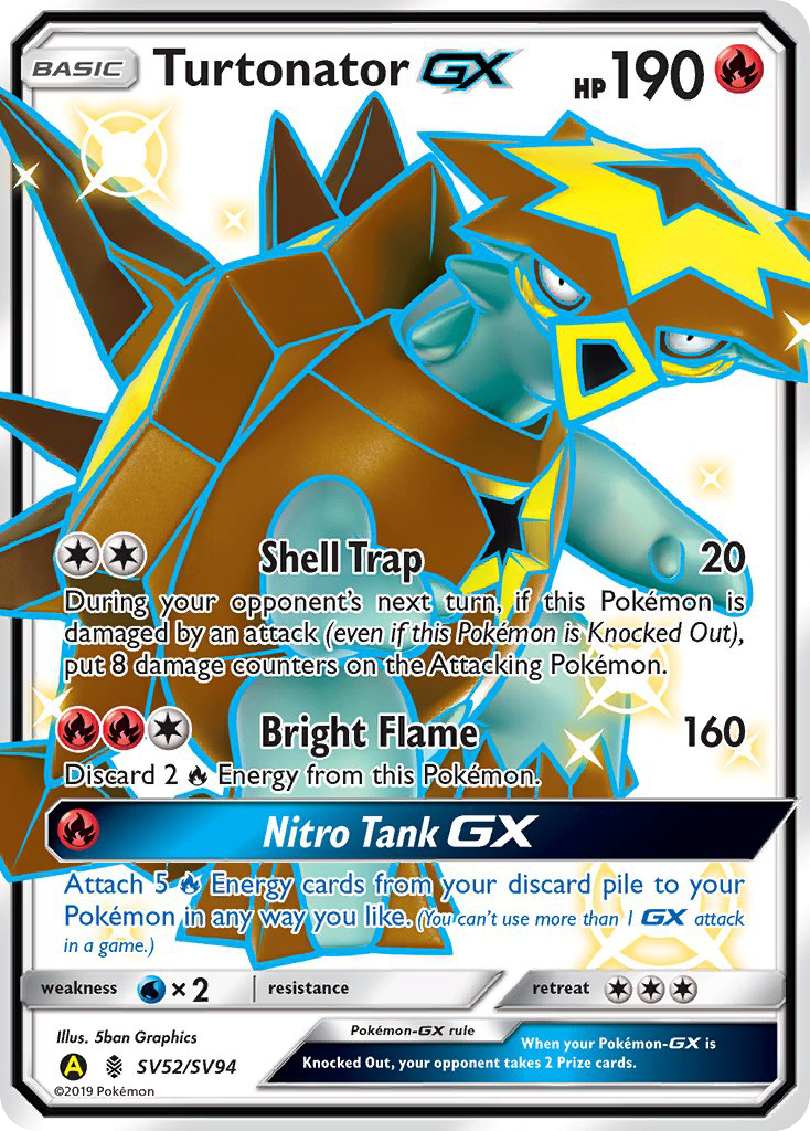 Turtonator GX (SV52/SV94) [Sun & Moon: Hidden Fates - Shiny Vault] - Comfy Hobbies