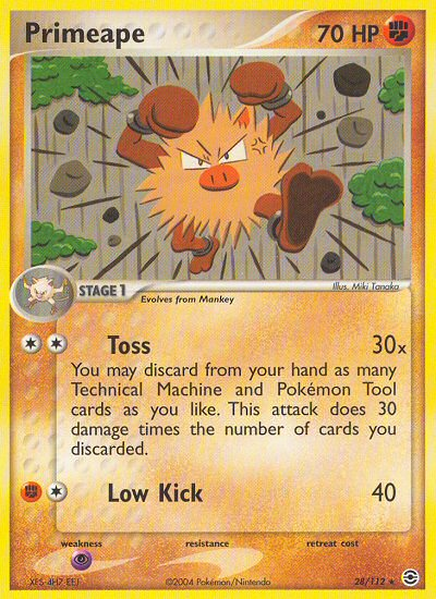 Primeape (28/112) [EX: FireRed & LeafGreen] - Comfy Hobbies