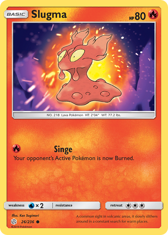 Slugma (26/236) [Sun & Moon: Cosmic Eclipse] - Comfy Hobbies