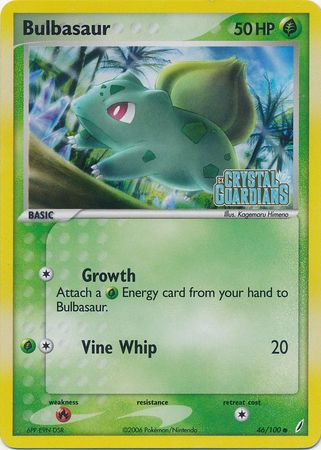 Bulbasaur (46/100) (Stamped) [EX: Crystal Guardians] - Comfy Hobbies