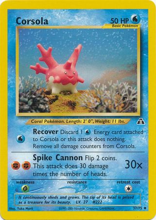 Corsola (37/75) [Neo Discovery Unlimited] - Comfy Hobbies