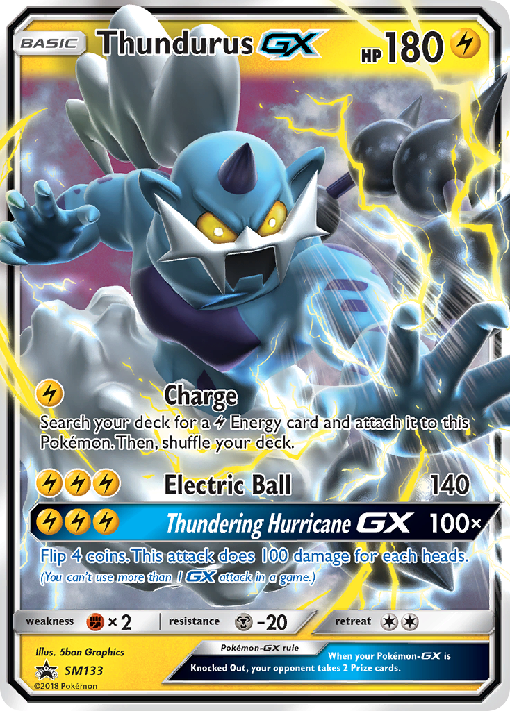 Thundurus GX (SM133) [Sun & Moon: Black Star Promos] - Comfy Hobbies