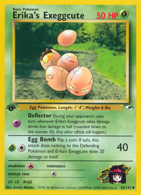 Erika's Exeggcute (43/132) [Gym Heroes 1st Edition] - Comfy Hobbies