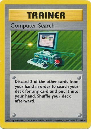 Computer Search (71/102) [Base Set Shadowless Unlimited] - Comfy Hobbies