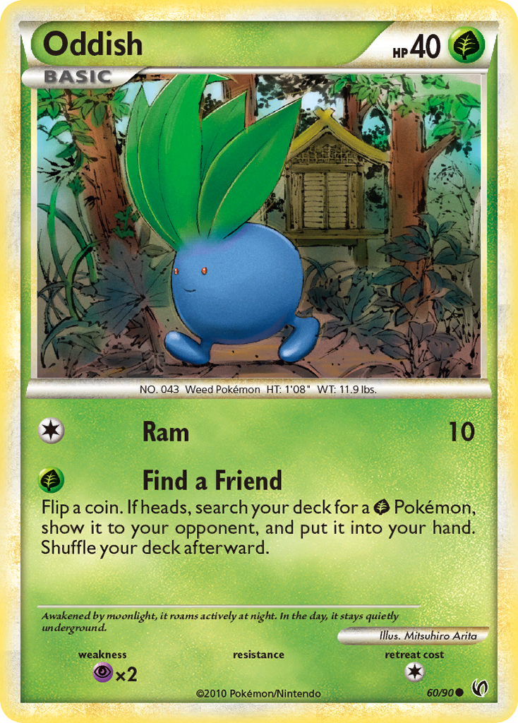Oddish (60/90) [HeartGold & SoulSilver: Undaunted] - Comfy Hobbies