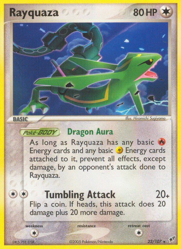 Rayquaza (22/107) (Theme Deck Exclusive) [EX: Deoxys] - Comfy Hobbies