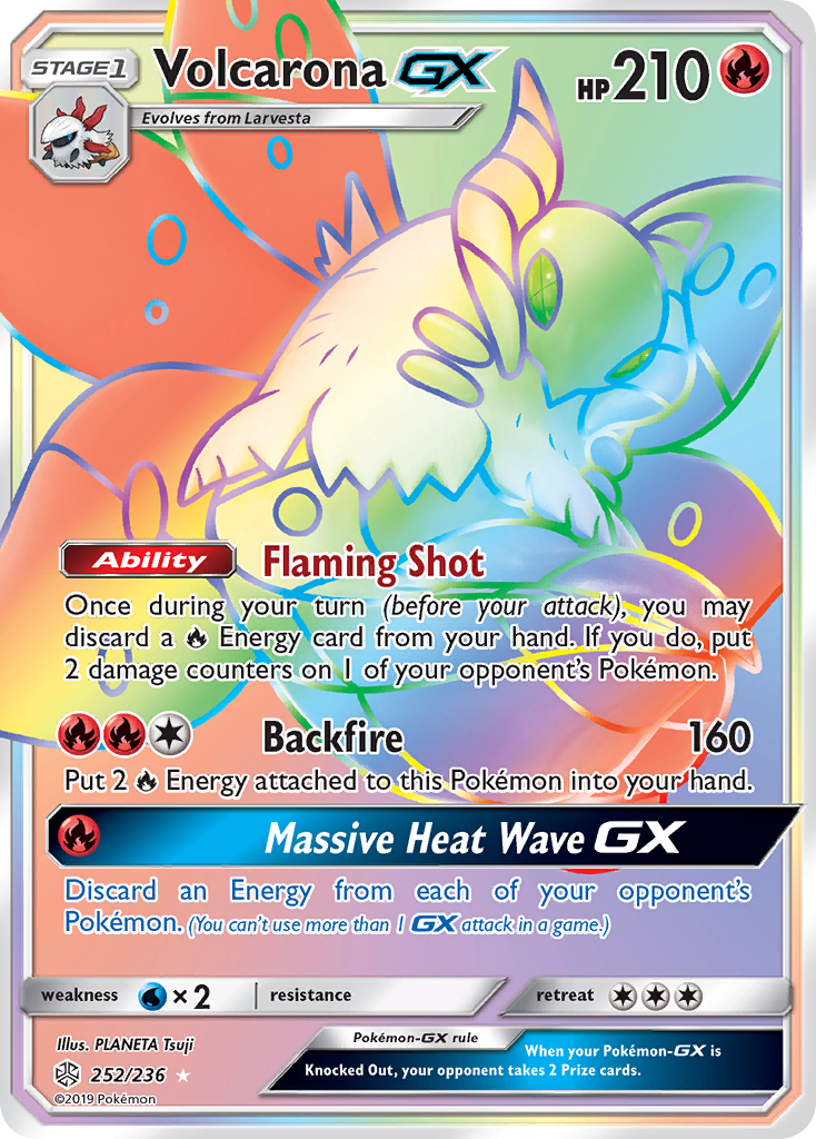 Volcarona GX (252/236) [Sun & Moon: Cosmic Eclipse] - Comfy Hobbies