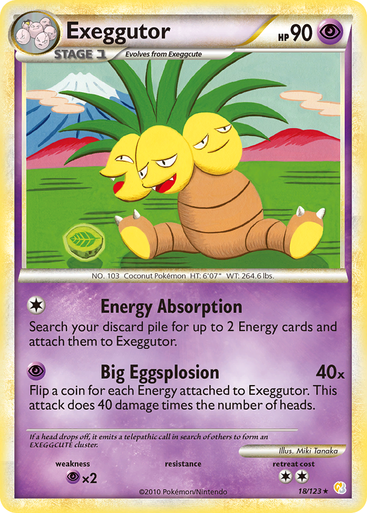 Exeggutor (18/123) [HeartGold & SoulSilver: Base Set] - Comfy Hobbies